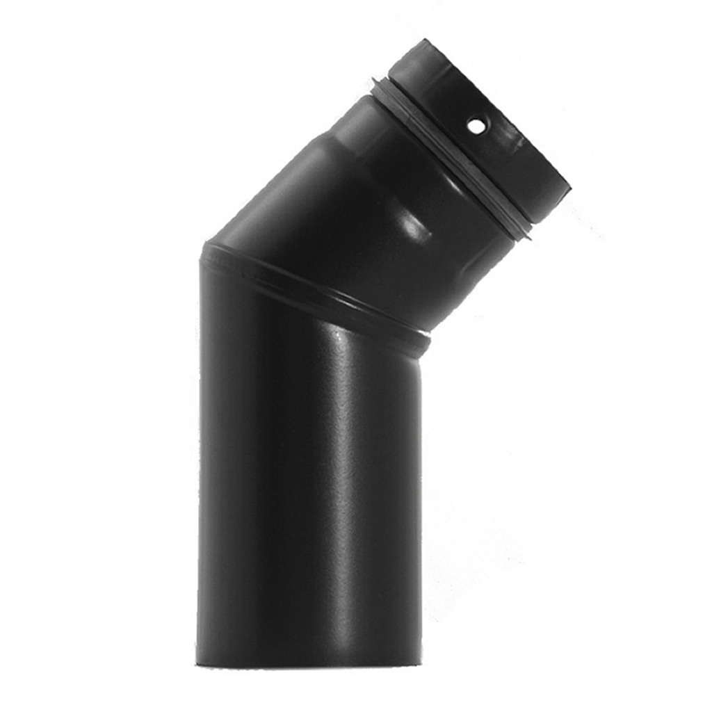 [100210198] RR Pellets schwarz Ø100 Bogen 45°