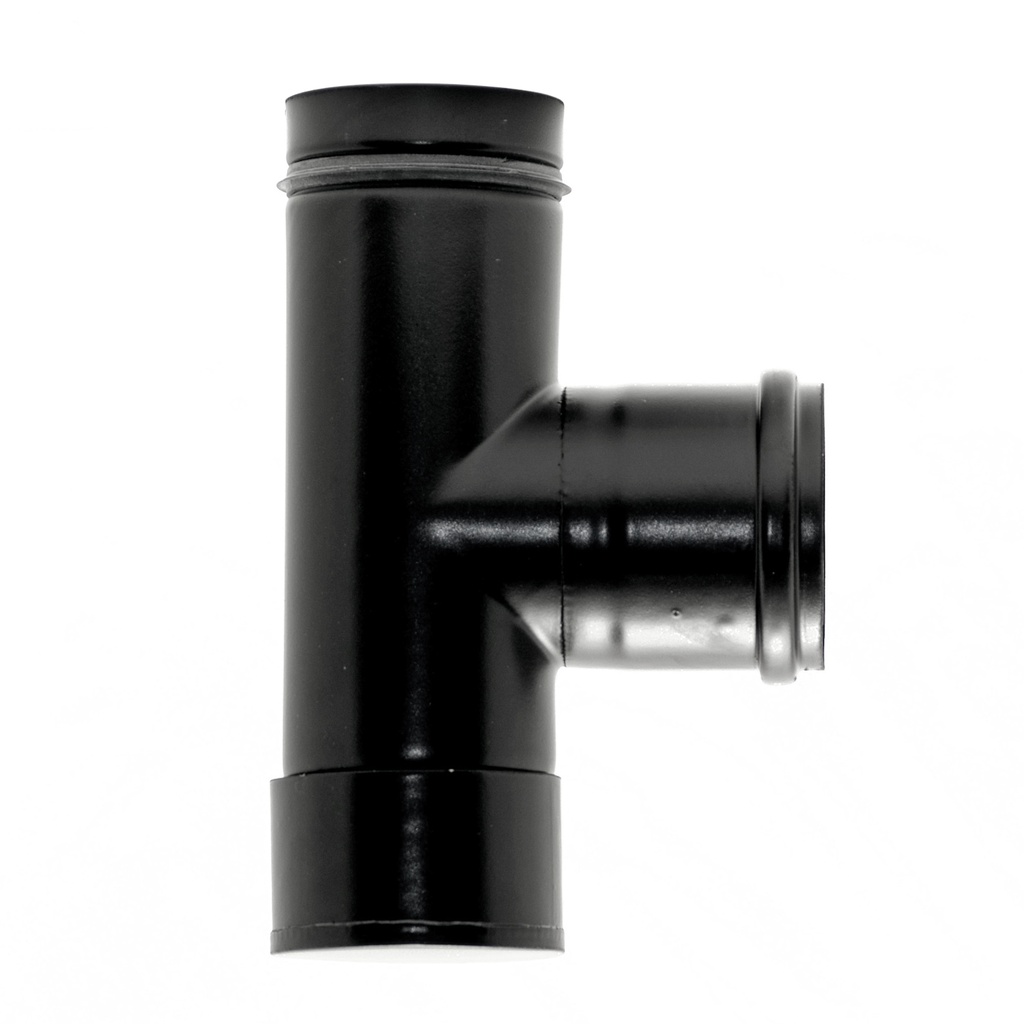 [10021010] RR Pellets schwarz Ø100 T-Stück