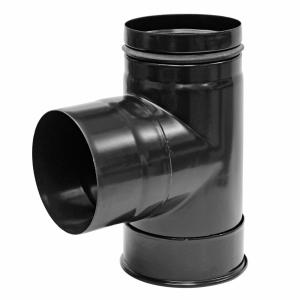 [12038010] RR Pellets schwarz Ø120 T-Stück