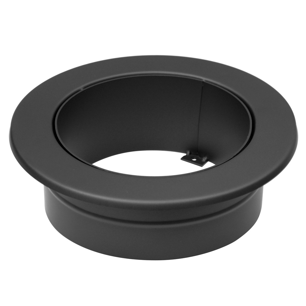 [SH30005410-sw] Raik RR schwarz doppelwandig Izoker Ø150 Wandrosette