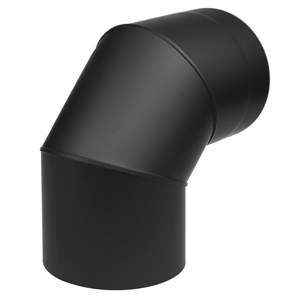 [SH30011493-sw] Raik RR schwarz doppelwandig Coltherm Ø150 Bogen 90° ohne Tür