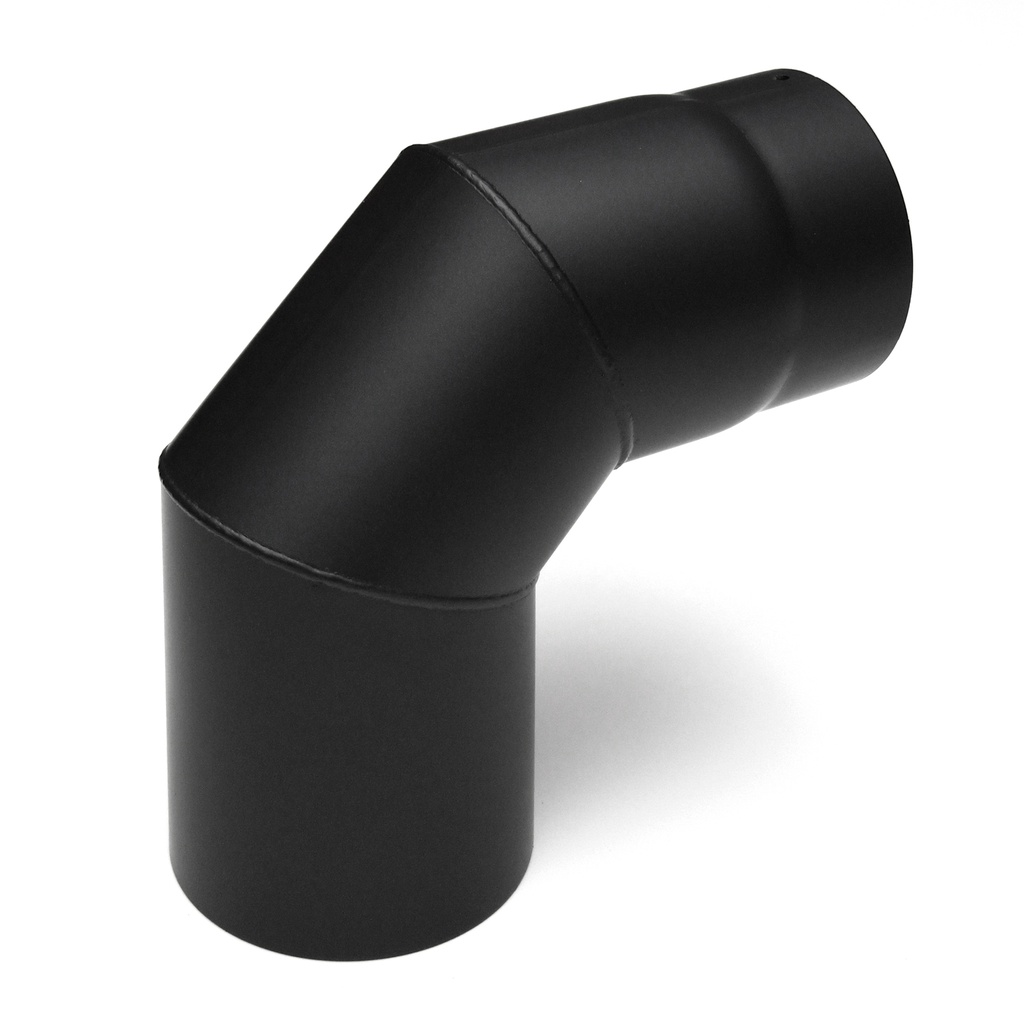 [SH019-180-sw] RR schwarz 0180mm Bogen 90° ohne Tür