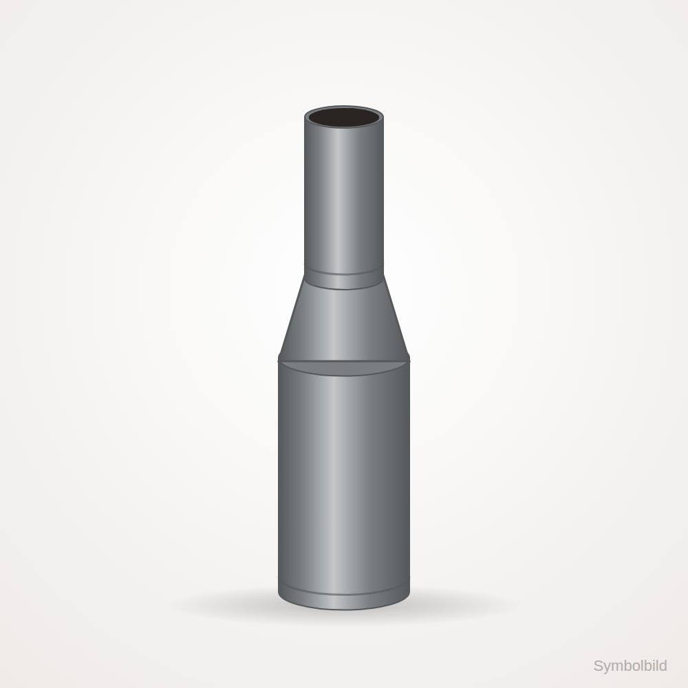 [SH013-007-gg] RR gussgrau Reduzierung Ø200 - 180