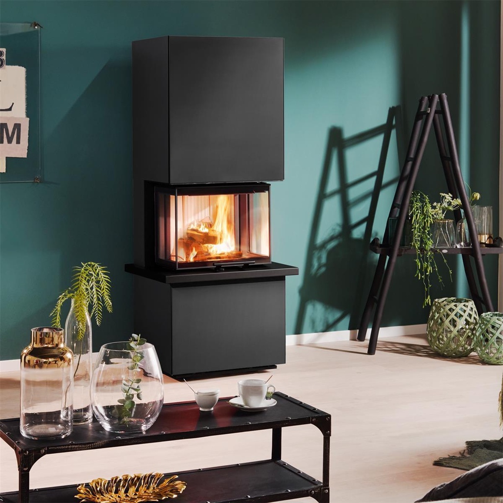 [416461] Osorno S  Stahl schwarz Kaminofen