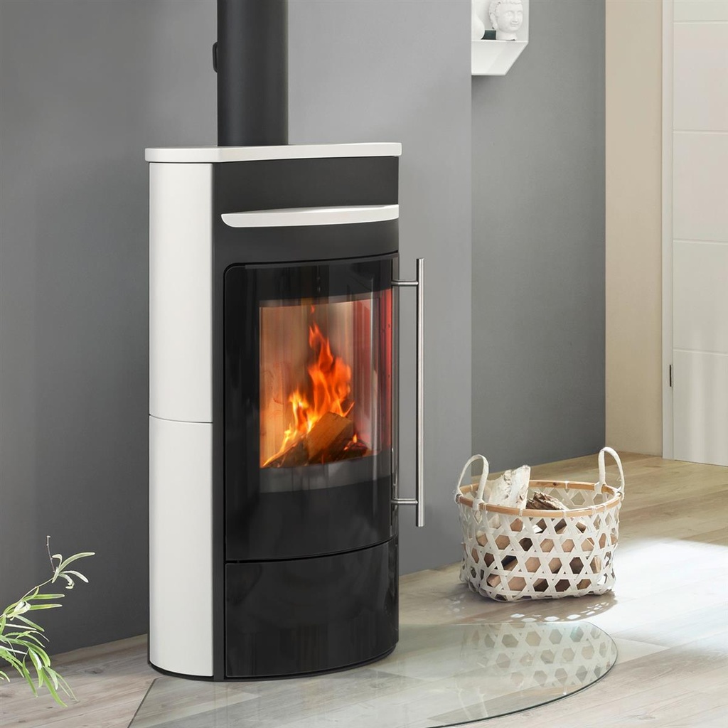 [O237574] Tecapa II Compact Glastür/Keramik Schneeweiß
