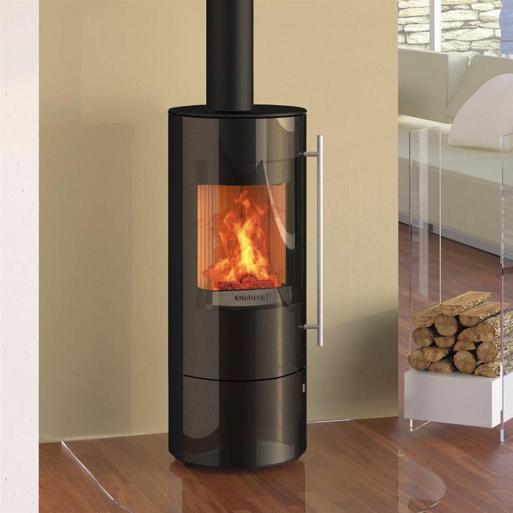 [O236671] Tipas Compact III Stahl schwarz, Glasfront