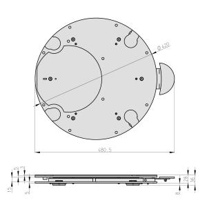 [O2366519220] Drehteller für Tipas, Palena, Pular