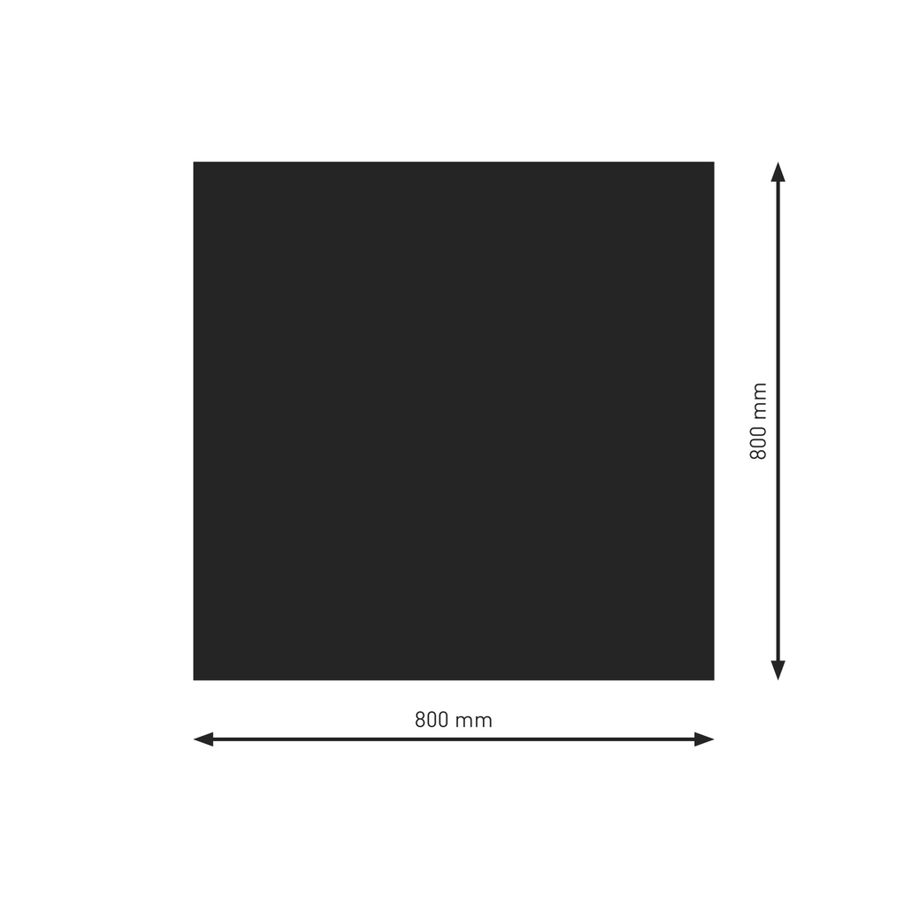 [PU051-3B1-sw] Bodenplatte B1 Quadrat schwarz (3)  800x800mm