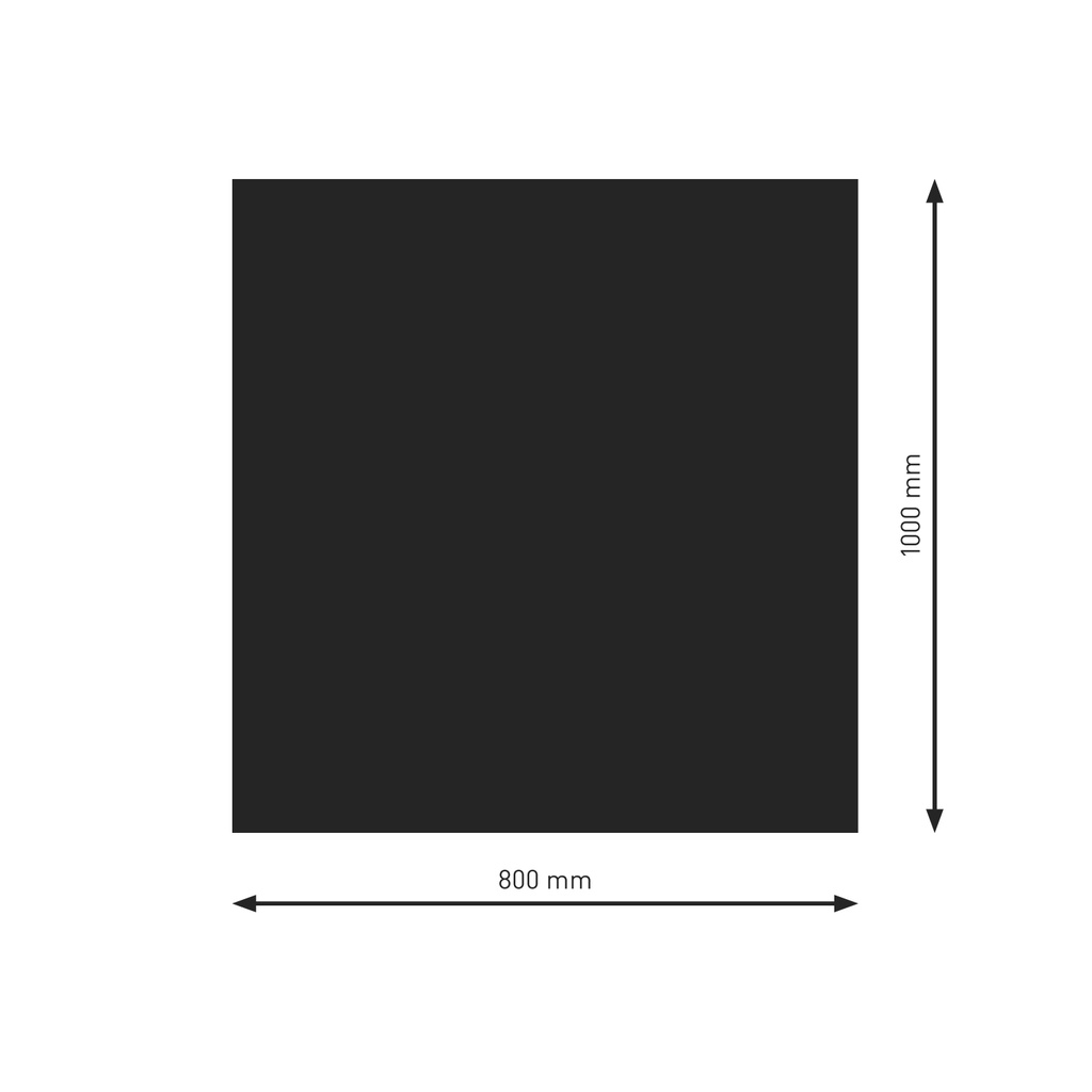 [PU051-2B1-sw] Bodenplatte B1 Rechteck schwarz (2)  800x1000mm
