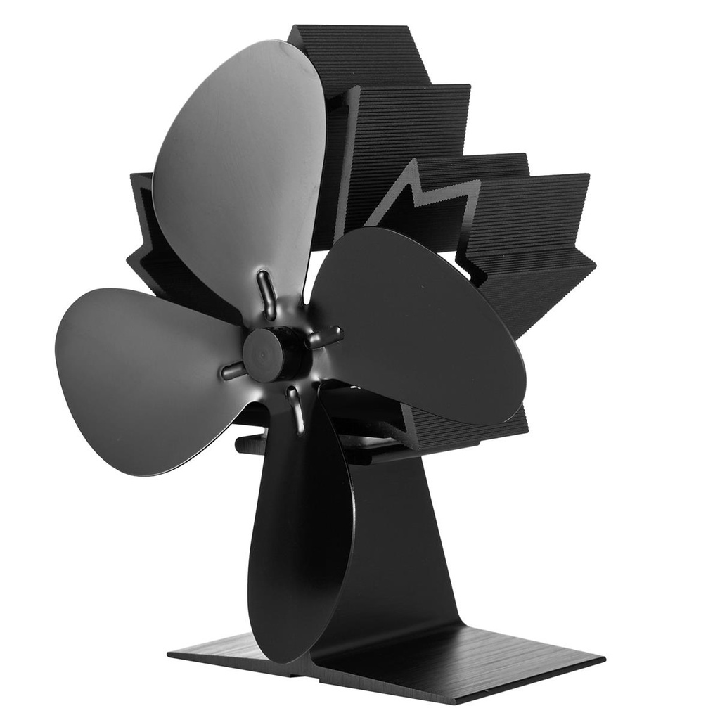 [R1100] Raik Kaminventilator, Ofenventilator, lautloser und stromloser Lüfter für Kamine, mit 4 Blättern