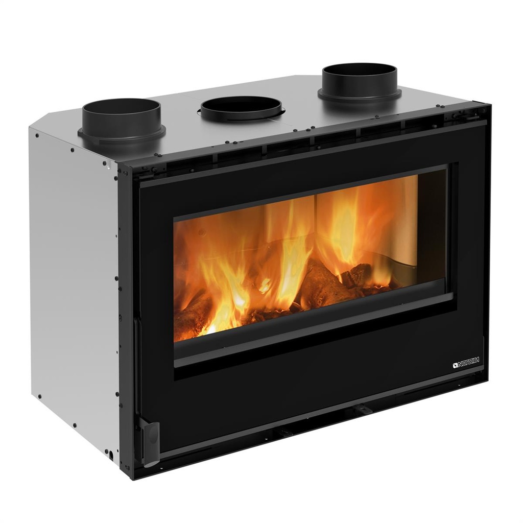 [6016814] La Nordica Inserto 80 Crystal Evo 2.0 Ventilato Stahl Schwarz