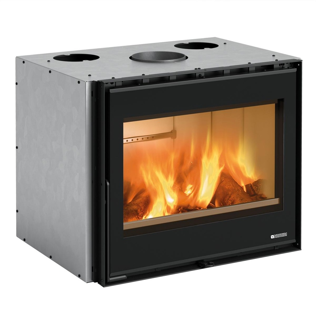 [6016707] La Nordica Inserto 70 Wide Kamineinsaz Stahl Schwarz