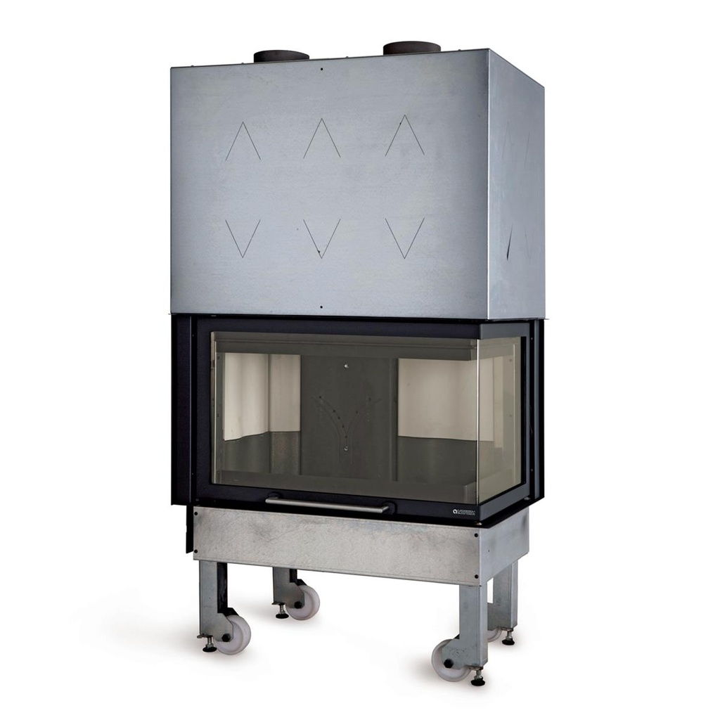 [L6018810] La Nordica Monoblocco 800 Angolo DX Stahl Schwarz