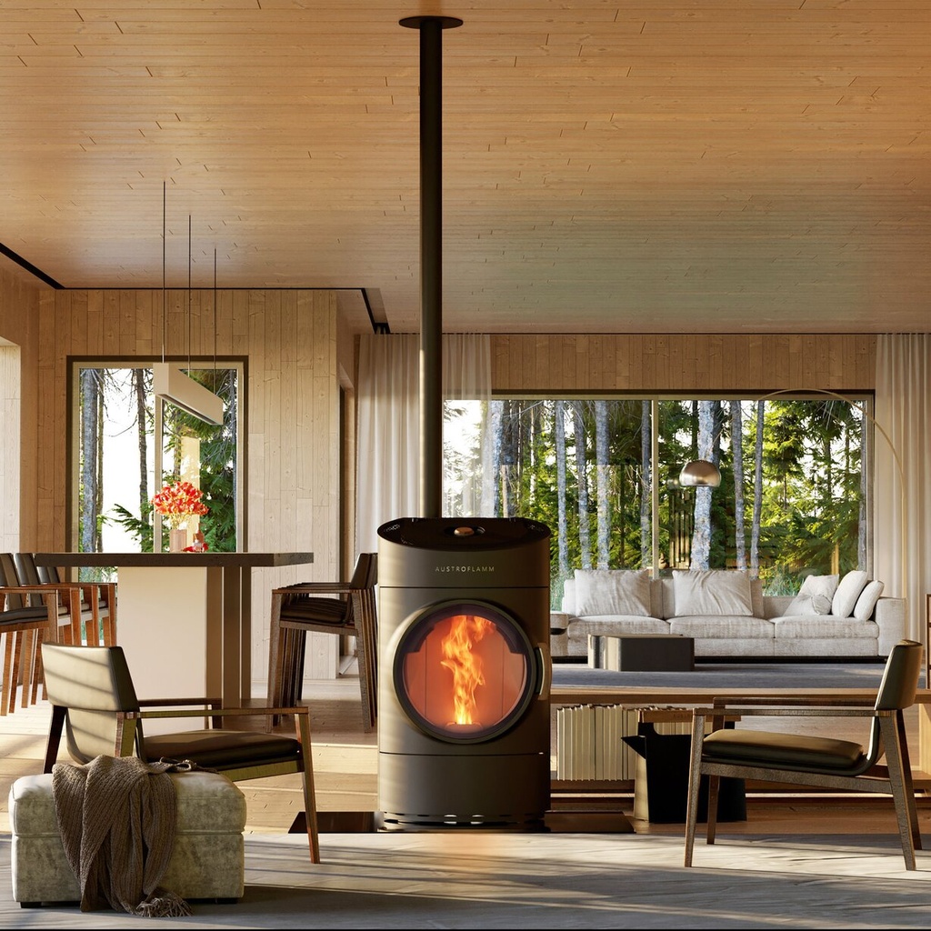 [803001] Austroflamm Clou Pellet mit Stahlmantel 8kW