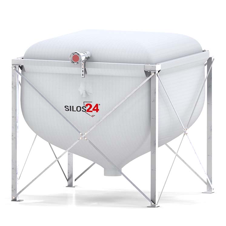 Pelletsilo Standard mit Stahlgestell