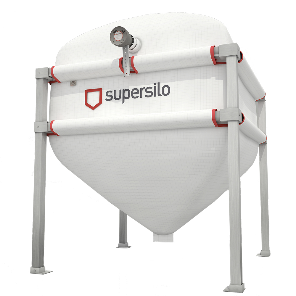 Pelletsilo supersilo mit Stahlgestell