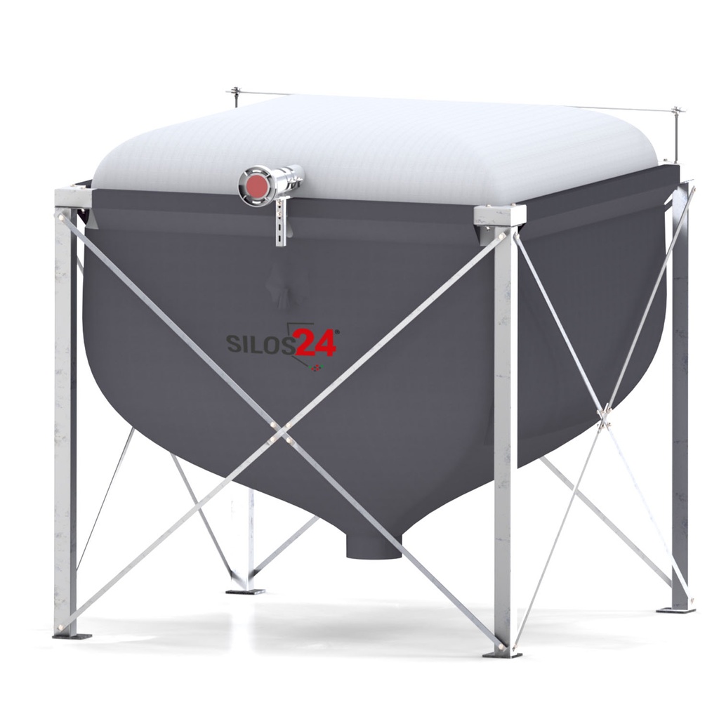 UV-beständiges Pelletsilo mit Stahlgestell