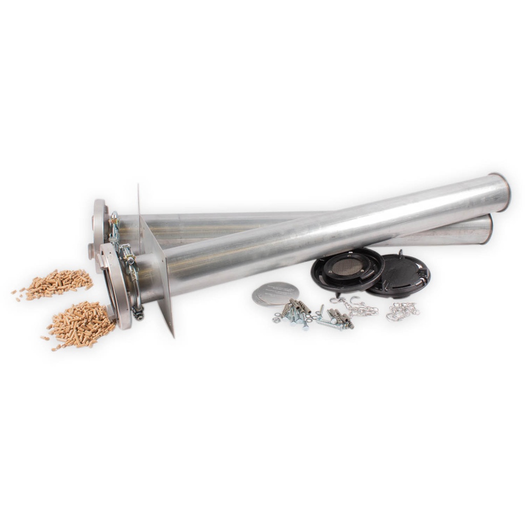 [PL-2282] Pellet-Befüllset 1000/1000 mit Wandflanschplatte und Bördelrand