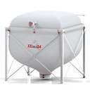 Pelletsilo XXL mit Stahlgestell und Absaugtopf