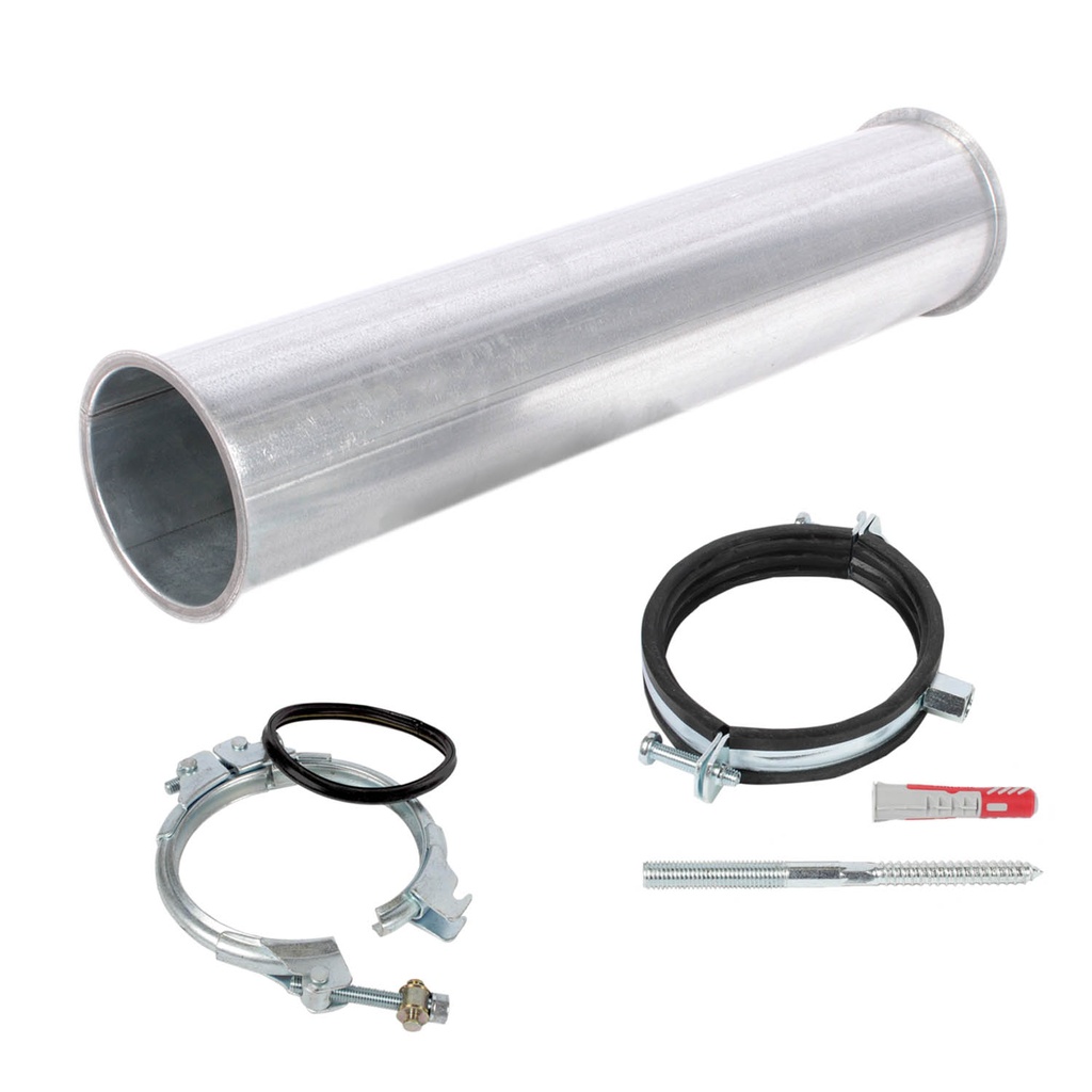 [PL-2544] Füllrohr-Verlängerung 500 mm – Set mit Spannring und Schelle