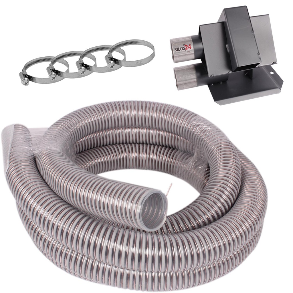 [PL-5463] Saugsonden-Set mit Förderschlauch und Schellen (kurze Stutzen / 1 Stück / 10 m)