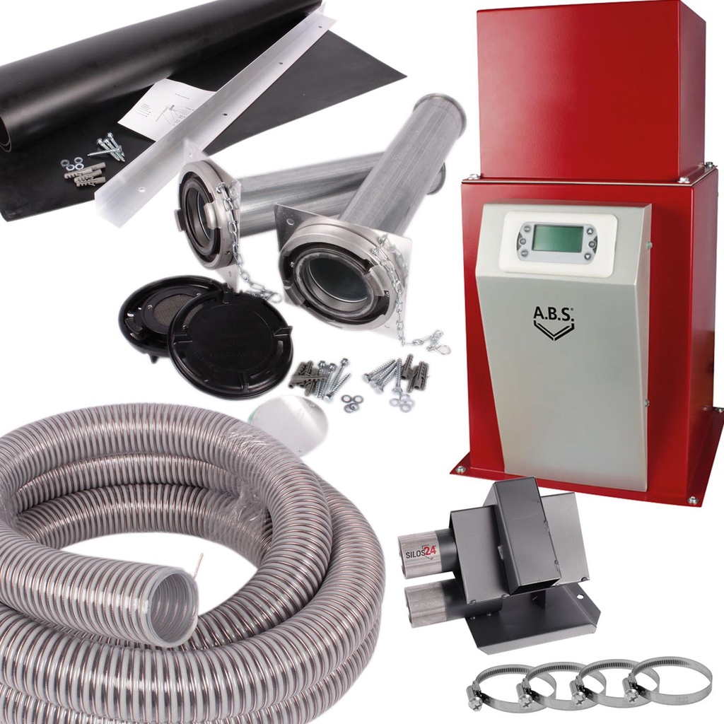 [PL-5514] Lagerraum-Komplettset mit Pelletsauger VACUPELLET (kurze Stutzen / 1 Stück / 10 m)
