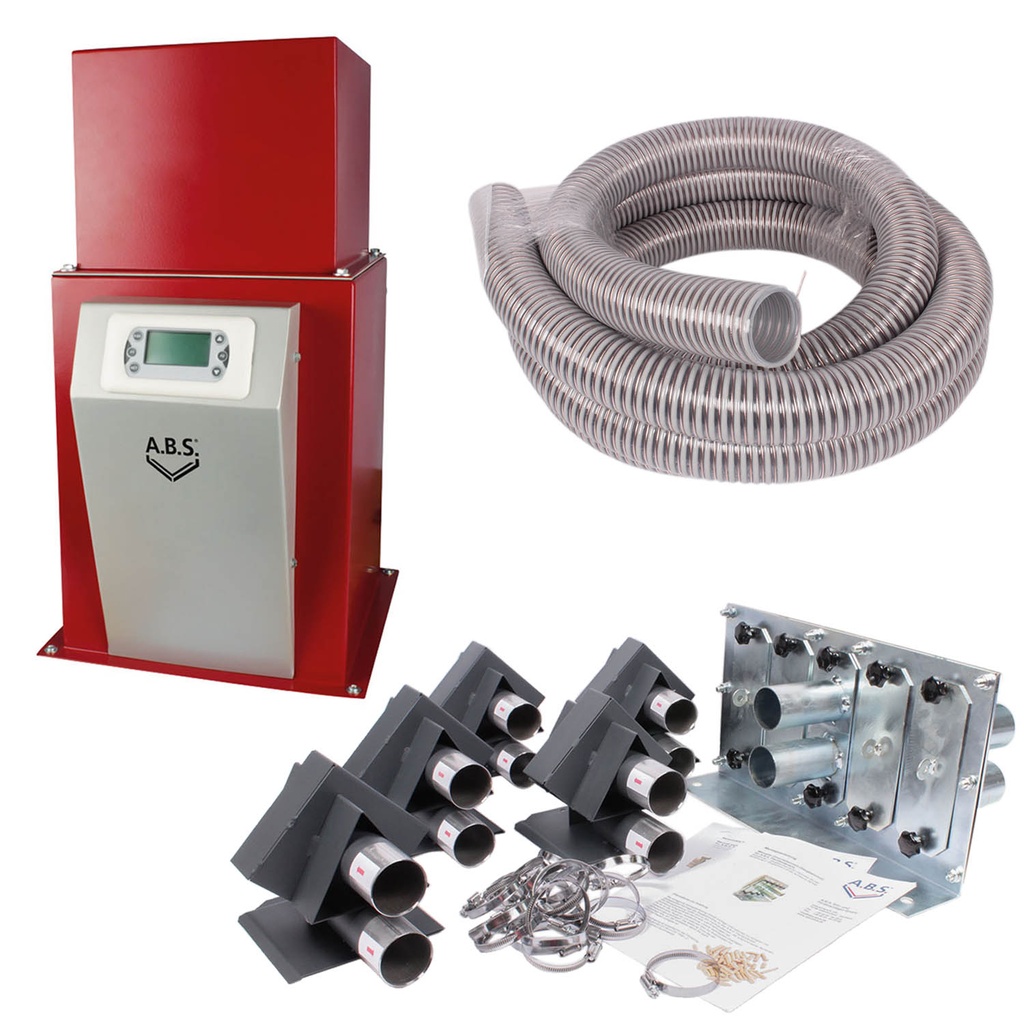 [PL-5691] Set: Pelletsauger VACUPELLET mit Umschalteinheit und 5 Saugsonden (kurze Stutzen / 20 m)