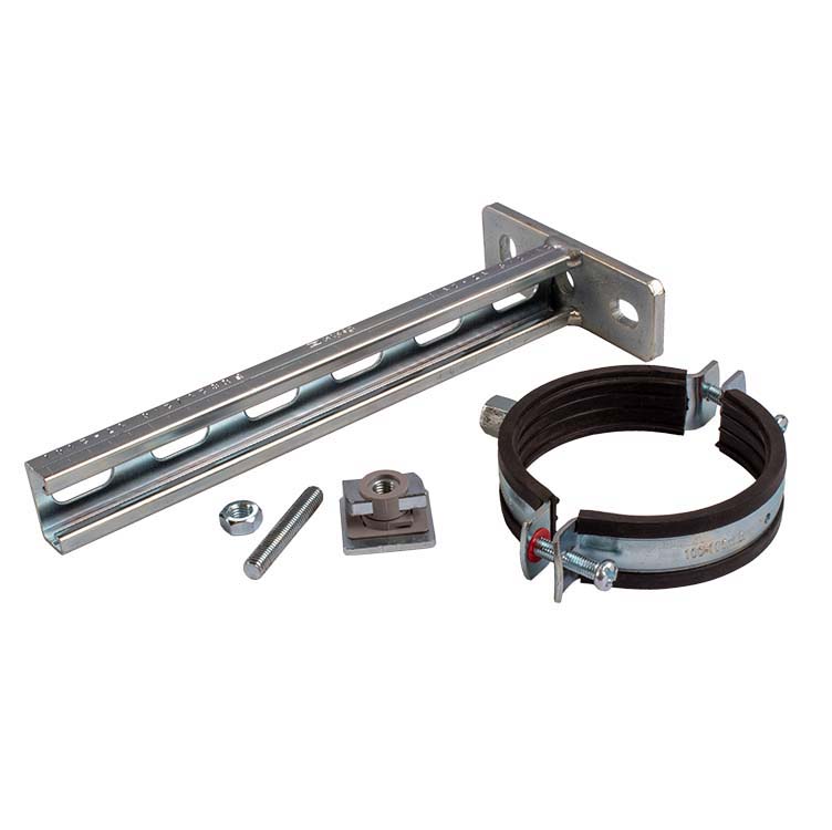 [PL-5952] Montage-Set: Auslegerkonsole 300 mm mit 1 Massivrohrschelle