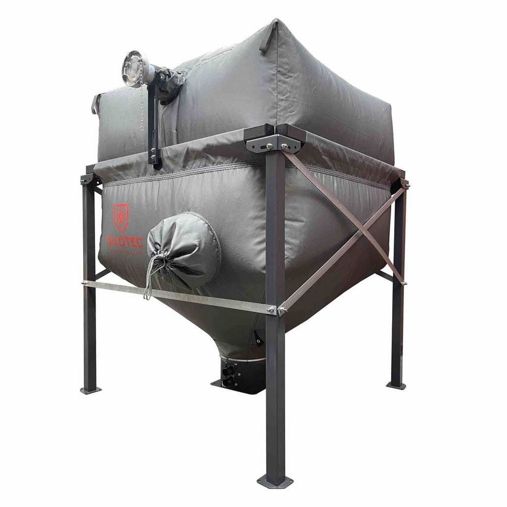 [PL-6958] Silotec Pelletsilo HPS Ratio mit Zentralauslauf (165 x 165 cm / 1,80 - 2,15 m)