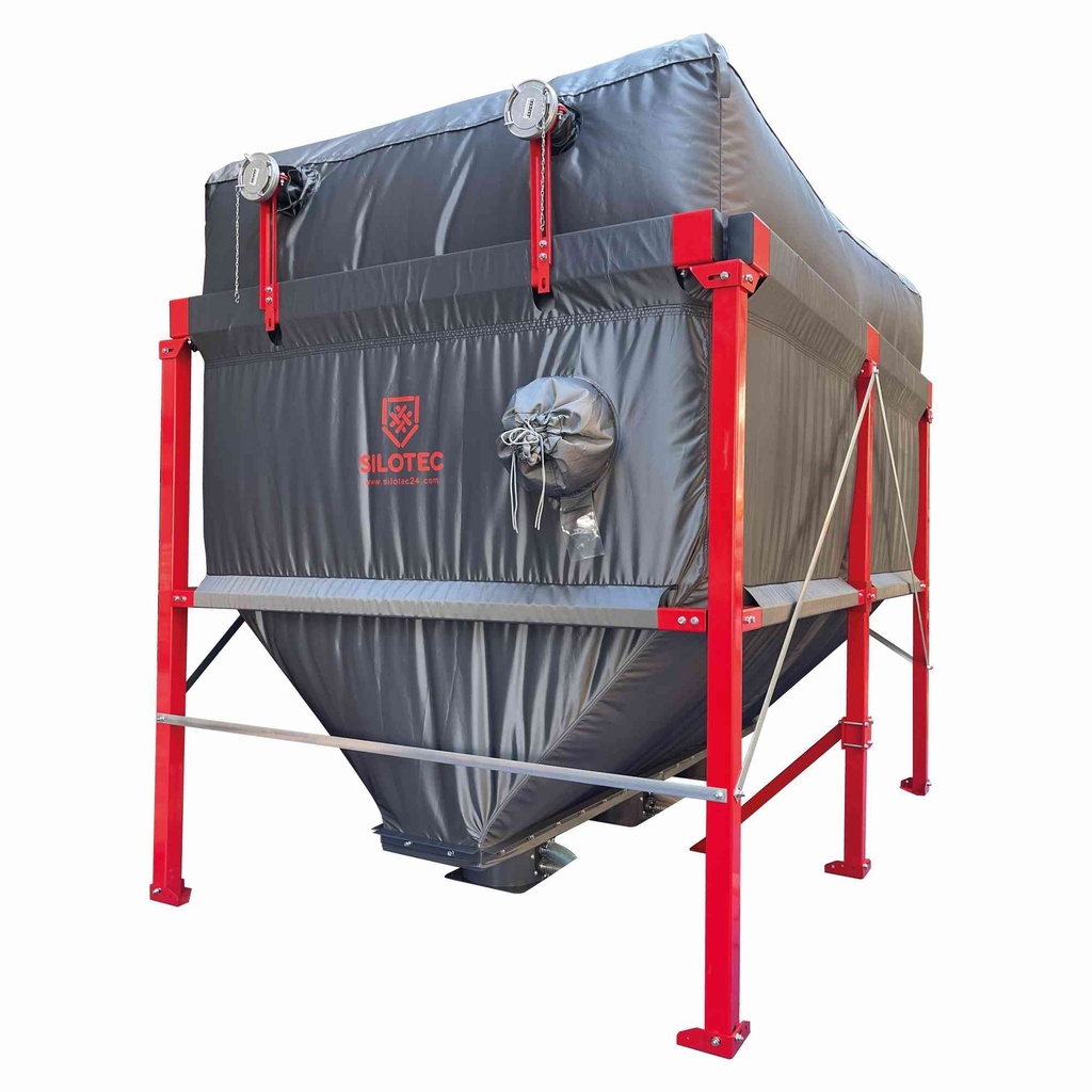 [PL-6601] Silotec Bunker-Pelletsilo BPS LINEAR, rechteckig (223 x 132 cm / 1,80 - 2,15 m / Absaugtrog)
