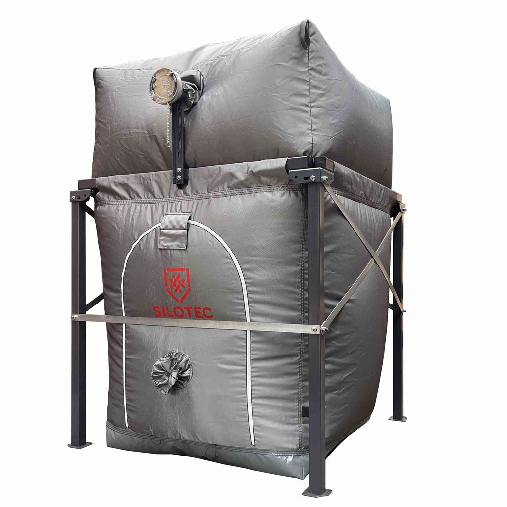 [PL-6939] Silotec Pelletsilo HPL MANUAL zur Handentnahme (165 x 165 cm / 1,80 - 2,15 m)