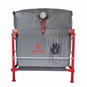 Silotec Pelletsilo Volummax 130, quadratisch, für niedrige Räume